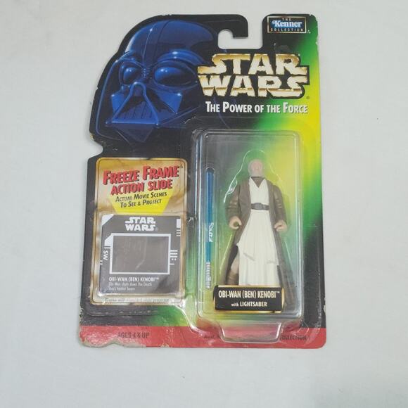 Vintage Stars Wars Obi-Wan Ben Kenobi With Lightsaber Freeze Frame Action Slide - Picture 1 of 6